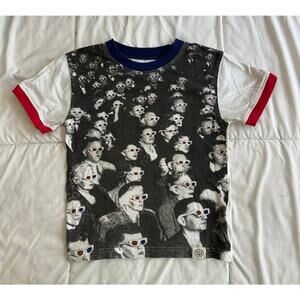 Wes & Willy Boys' 3D Audience Ringer T Shirt